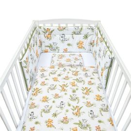 NEW BABY - 3-dielne posteľné obliečky 100/135 cm Jungle