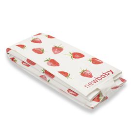 NEW BABY - Cestovná podložka BASIC Strawberry