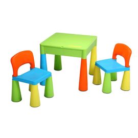 NEW BABY - Detská sada stolček a dve stoličky multi color
