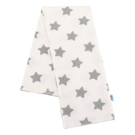 NEW BABY - Flanelová plienka s potlačou biela STARS