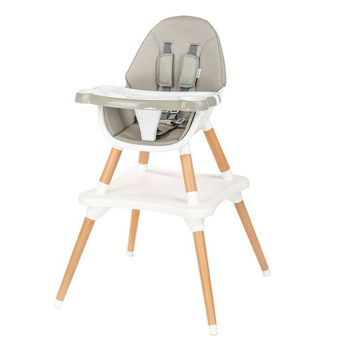NEW BABY - Jedálenská stolička 3v1 Grace grey