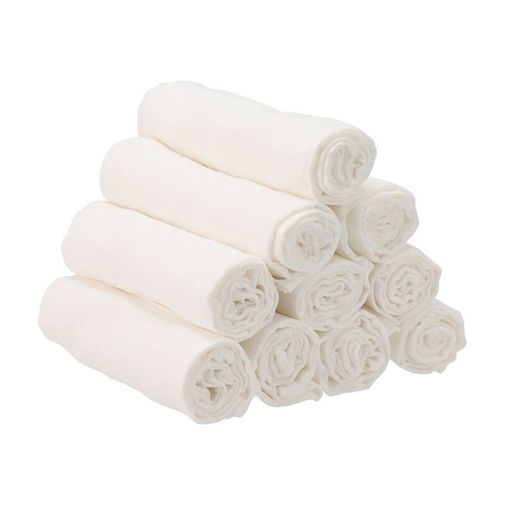 NEW BABY - Látkové bavlnené plienky Softy 80 x 80 cm 10 ks biele