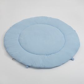 NEW BABY - Mušelínová detská hracia deka modrá
