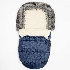 NEW BABY - Zimný fusak Lux Wool blue