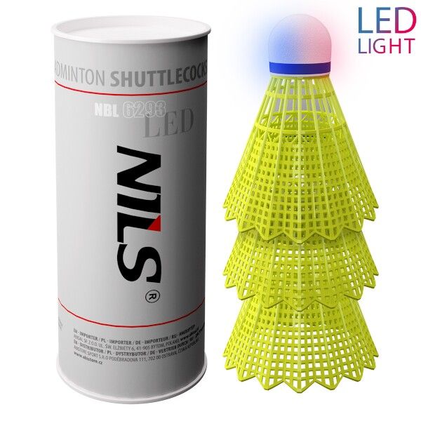 NILS - Bedmintonové loptičky NBL6293 s LED 3 ks