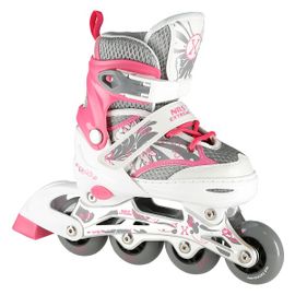 NILS - Detské kolieskové korčule Extreme NA10602 ružové, L(39-42)