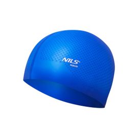 NILS - Silikónová čiapka Aqua NQC Dots modrá