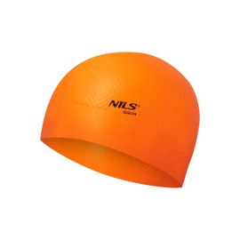 NILS - Silikónová čiapka Aqua NQC Dots oranžová