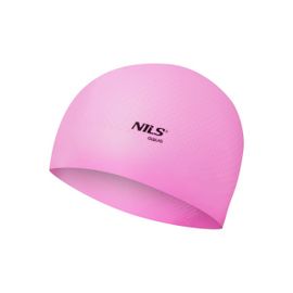 NILS - Silikónová čiapka Aqua NQC Dots ružová