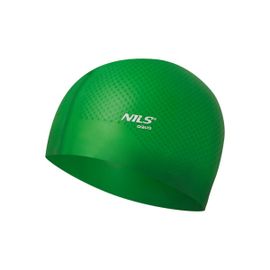 NILS - Silikónová čiapka Aqua NQC Dots zelená