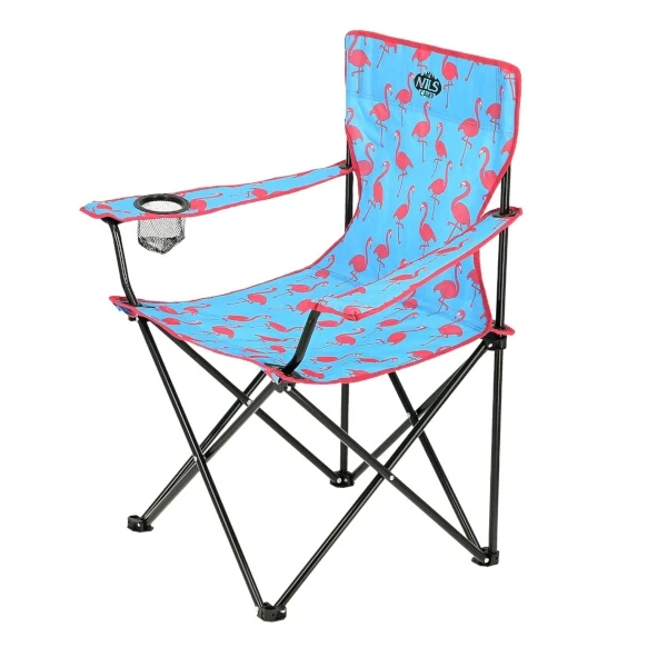 NILS - Skladacia stolička Camp NC3045 Flamingos