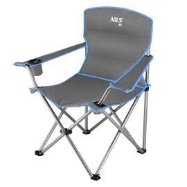 NILS - Skladacia stolička NILS Camp NC3079 sivo-modrá