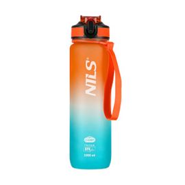 NILS - Tritanová fľaša na pitie Camp NCD68 1000 ml oranžovo-modrá