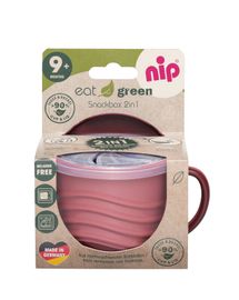 NIP - GREEN line Snackbox 2v1, 1ks, red