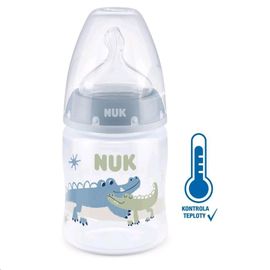 NUK - Dojčenská fľaša First Choice Temperature Control 150 ml modrá