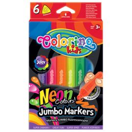 PATIO - Colorino fixky Jumbo TRIO Neon 6 farieb