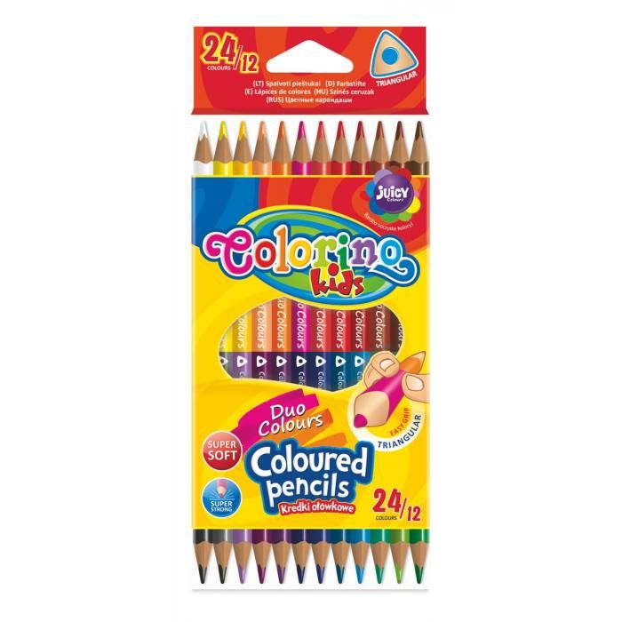 PATIO - Colorino pastelky dvojfarebné 24 farieb