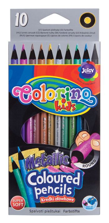 PATIO - Colorino pastelky okrúhle kovové 10ks