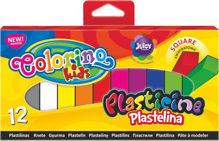PATIO - Colorino plastelína 12 farieb štvorcová
