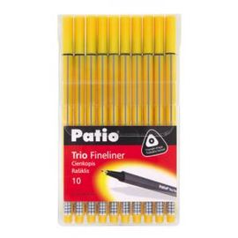 PATIO - Popisovač Patio TRIO 10ks žltá