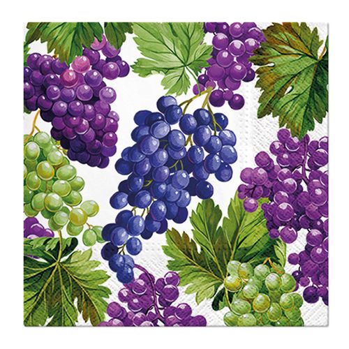 PAW - Obrúsky L 33x33cm Natural Grapes