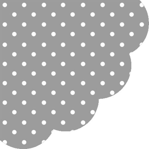 PAW - Obrúsky R 32 cm Dots Grey