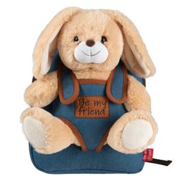 PERLETTI - BE MY FRIEND, Detský denimový batoh s odnímateľnou hračkou ZAJAČIK, 13035