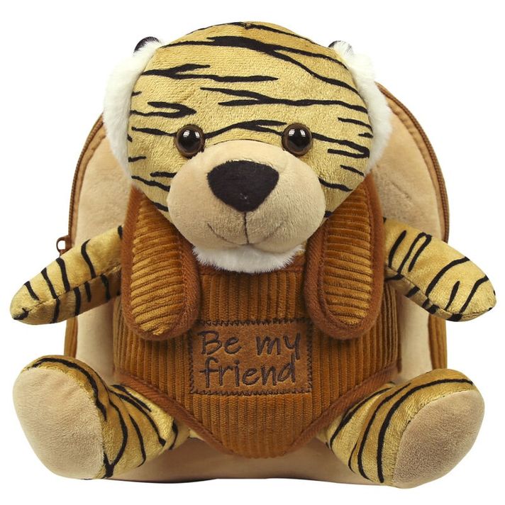 PERLETTI - BE MY FRIEND, Detský plyšový batoh s odnímateľnou hračkou TIGER, 13050