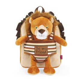 PERLETTI - BE MY FRIEND, Detský plyšový batoh s odnímateľnou hračkou LEV, 13075