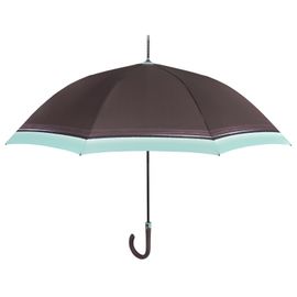 PERLETTI - Dámsky automatický dáždnik COLOR BORDER / fialová obruba, 21695