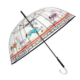 PERLETTI - Dámsky automatický dáždnik Giostra Transparent, 26290
