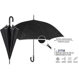 PERLETTI - TECHNOLOGY Luxusný automatický dáždnik s reflexným pásom, 21734