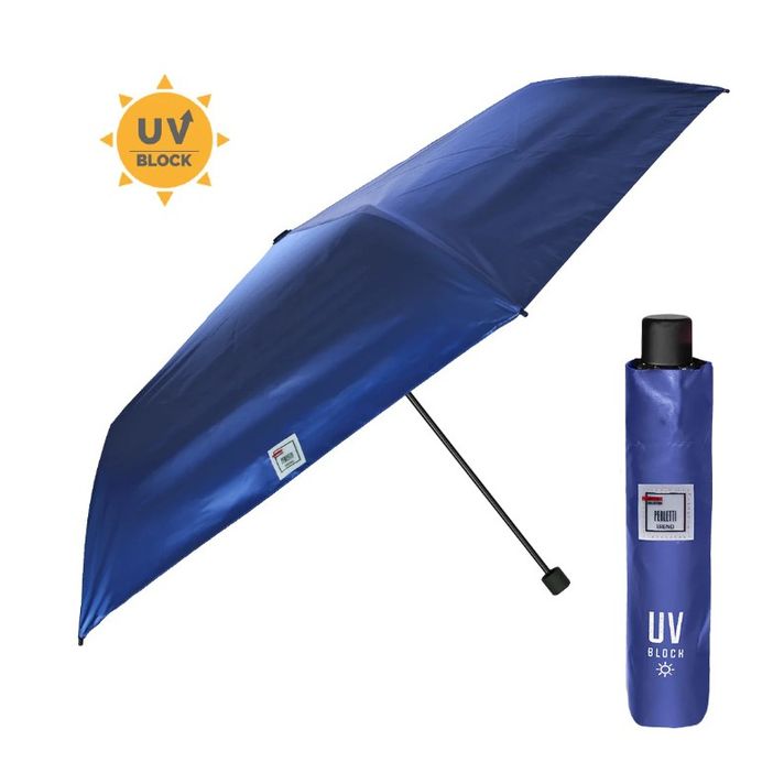 PERLETTI - TREND Skladací dáždnik s UV filtrom / kovová červená, 20304