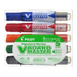 PILOT - Popisovač na tabule, 2,3 mm, kuželový, "V-Board Master",5ks sada