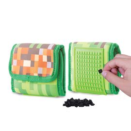 PIXIE CREW - peňaženka Minecraft zeleno-hnedá