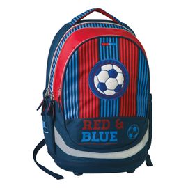 PLAY BAG - Školský batoh Seven Sazio, Red&Blue Football