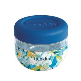 QUOKKA - Bubble, Plastová nádoba na jedlo BLUE PEONIES, 500ml, 40124