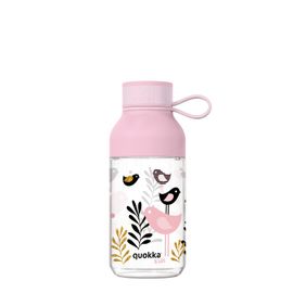 QUOKKA - KIDS Plastová fľaša s pútkom BIRDS, 430ml, 40152