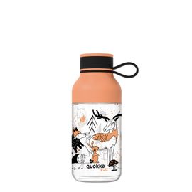 QUOKKA - KIDS Plastová fľaša s pútkom IN THE WOODS, 430ml, 40156