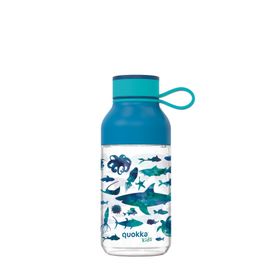 QUOKKA - KIDS Plastová fľaša s pútkom SEA ANIMALS, 430ml, 40154
