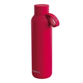 QUOKKA - Nerezová fľaša / termoska s pútkom CHERRY RED , 630ml, 40175