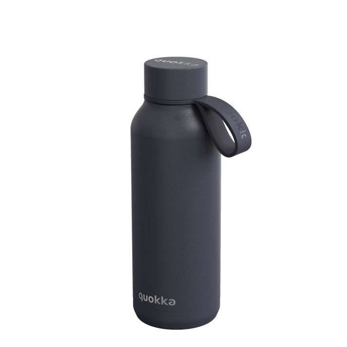 QUOKKA - Nerezová fľaša / termoska s pútkom SLATE, 510ml, 40184