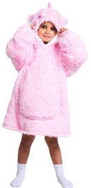 COZY NOXXIEZ - CH305 Jednorožec - hrejivá televízna mikinová deka s kapucňou pre deti 3 - 6 rokov