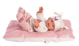 LLORENS - 26312 NEW BORN HOLČIČKA - realistická bábika bábätko s celovinylovým telom - 26 cm