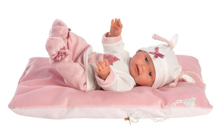 LLORENS - 26312 NEW BORN HOLČIČKA - realistická bábika bábätko s celovinylovým telom - 26 cm