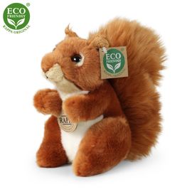 RAPPA - Plyšová veverička 18 cm ECO-FRIENDLY