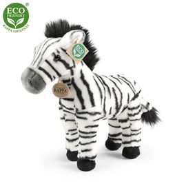 RAPPA - Plyšová zebra stojaca 30 cm ECO-FRIENDLY