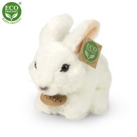 RAPPA - Plyšový králik biely 16 cm ECO-FRIENDLY