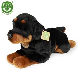 RAPPA - Plyšový pes rotvajler ležiaci 39 cm ECO-FRIENDLY