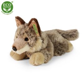 RAPPA - Plyšový vlk ležiaci 20 cm ECO-FRIENDLY